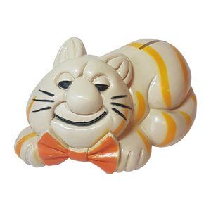 Vintage 1980s Credit Union FAT CAT Piggy Bank Collectible Coin Bank Money Pets
